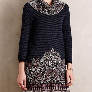 Anthropologie Moth Imperial Garden Sweater Dress